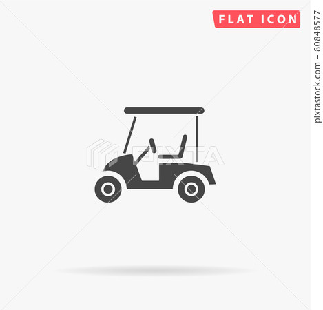 Golf car, Club Cart flat vector icon. Hand drawn style design illustrations Golf car, Club Cart flat vector icon. Hand drawn style design illustrations 80848577