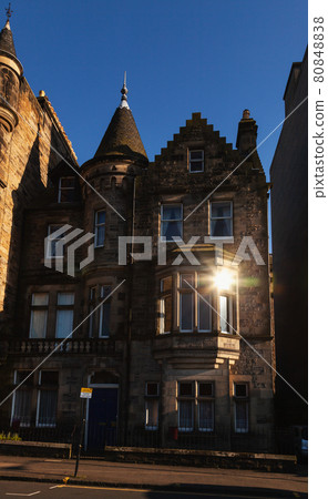 Townhouse facade Edinburgh Scotland UK Townhouse facade Edinburgh Scotland UK 80848838