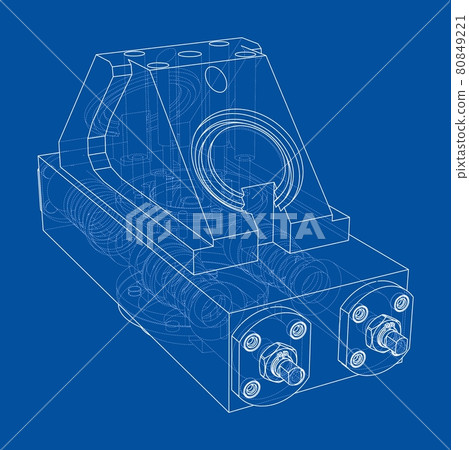 Abstract industry object concept. Vector Abstract industry object concept. Vector 80849221