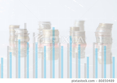 Concept of financial technologies. Trading with blue charts Concept of financial technologies. Trading with blue charts 80850489