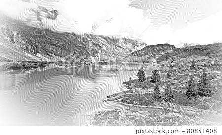 Amazing nature of Switzerland in the Swiss Alps 80851408