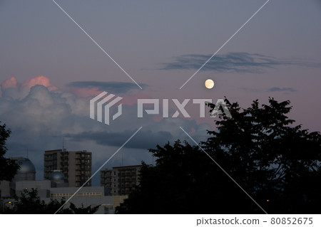 豪宅和升起的月亮 豪宅和升起的月亮 80852675