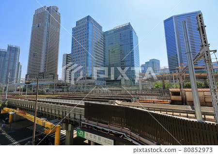 Cityscape of Hamamatsucho, Tokyo Shiodome Shiba Rikyu Building and Shiodome Building 80852973