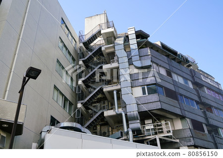 Building with ducts and emergency stairs Building with ducts and emergency stairs 80856150