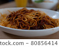 Spaghetti meat sauce 80856414