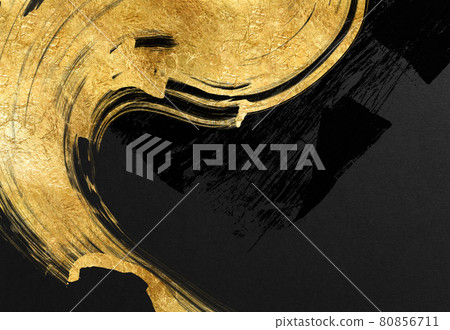 背景紋理豪華金色金色折疊屏風金紙新年賀卡新年日本紙日本圖案壁紙畫筆藝術黑色背景 背景紋理豪華金色金色折疊屏風金紙新年賀卡新年日本紙日本圖案壁紙畫筆藝術黑色背景 80856711