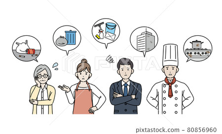 Cleaning Garbage, various people who have trouble littering, etc. Cleaning troubles 80856960