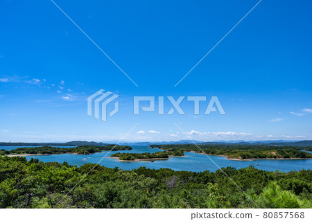 Ago Bay from Kirigaki Observatory-Summer- 80857568