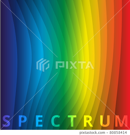 Abstract colorfull background. Rainbow. Visible spectrum. Childish design template. Vector Illustration. EPS10. Spectral flowing waves. Design element for technology, science or modern concept. Abstract colorfull background. Rainbow. Visible spectrum. Childish design template. Vector Illustration. EPS10. Spectral flowing waves. Design element for technology, science or modern concept. 80858414