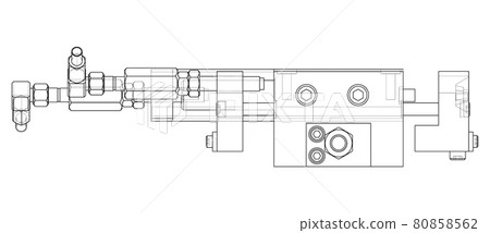Abstract industry object concept. Vector Abstract industry object concept. Vector 80858562
