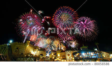 Wakayama Marina City Fireworks Starlight Illusion Wakayama City, Wakayama Prefecture 80858586