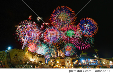 Wakayama Marina City Fireworks Starlight Illusion Wakayama City, Wakayama Prefecture 80858587