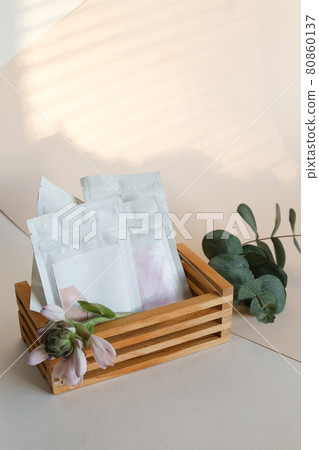 Beauty hygiene tube on neutral background 80860137