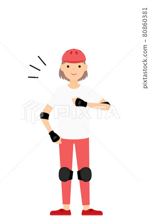 A proud skater girl A proud skater girl 80860381