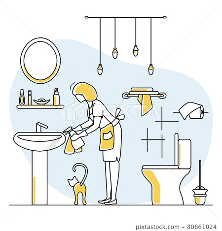 Vector Cleaning service Household Housekeeping 80861024