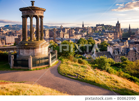 Edinburgh cityscape viewed from Calton Hill Scotland UK Edinburgh cityscape viewed from Calton Hill Scotland UK 80862090