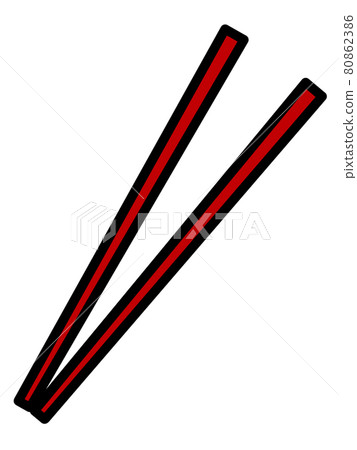 Illustration material of chopsticks 80862386