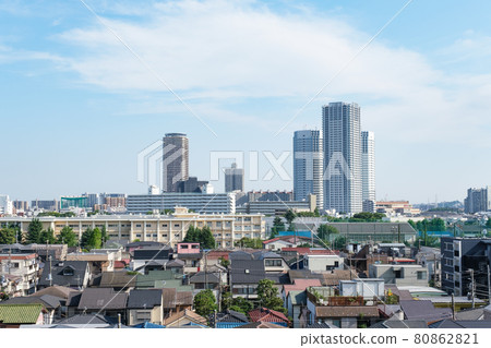 Cityscape Buildings and residential area View from Kamihirama, Kawasaki City toward Shin-Kawasaki Cityscape Buildings and residential area View from Kamihirama, Kawasaki City toward Shin-Kawasaki 80862821