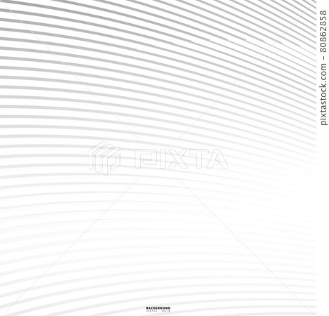 Abstract warped Diagonal Striped Background. Vector curved twisted slanting, waved lines texture. Brand new style for your business design. 80862858