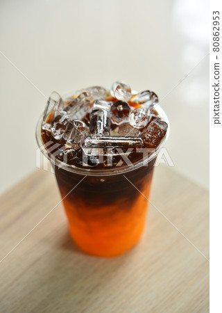 Espresso coffee with finnish vodka, orange juice, grapefruit juice and honey Espresso coffee with finnish vodka, orange juice, grapefruit juice and honey 80862953