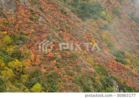 那須山脈秋葉朝日山南側 那須山脈秋葉朝日山南側 80863177