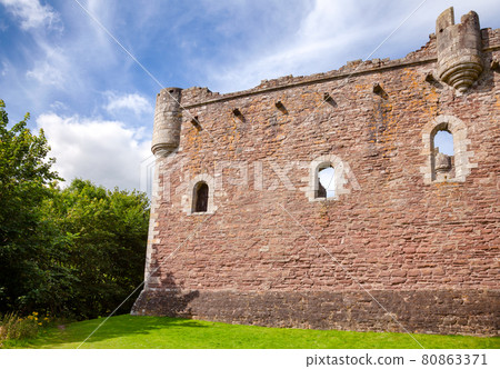 Doune Castle Outer Wall Stirling Scotland UK 80863371