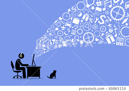 Surfing the Internet. 80865110