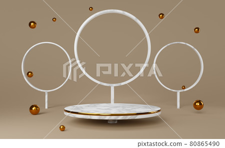 podium marble empty and ball with geometric shapes in brown composition for modern stage display and minimalist mockup ,abstract showcase background ,Concept 3d illustration or 3d rendering podium marble empty and ball with geometric shapes in brown composition for modern stage display and minimalist mockup ,abstract showcase background ,Concept 3d illustration or 3d rendering 80865490