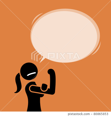 A strong woman rolling up her sleeve and showing her bicep. A strong woman rolling up her sleeve and showing her bicep. 80865853