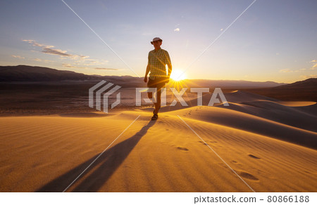 Hike in desert Hike in desert 80866188