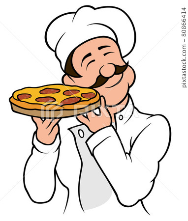 Pizza Chef Character 80866414
