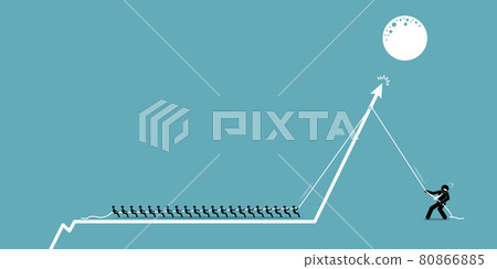 Retail investors versus institutional hedge fund investor in stock market. Vector illustrations concept of small individual investors group and team together to fight against hedge fund institution. Retail investors versus institutional hedge fund investor in stock market. Vector illustrations concept of small individual investors group and team together to fight against hedge fund institution. 80866885