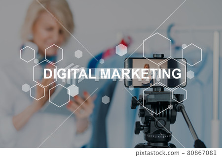 digital marketing fashion blog senior woman phone digital marketing fashion blog senior woman phone 80867081