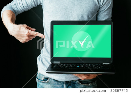 digital banking online transaction man laptop digital banking online transaction man laptop 80867745