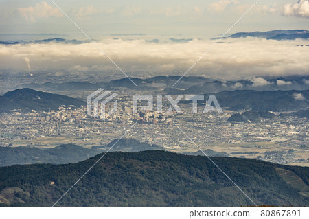View of Fukushima City from Mt. Adatara and Yakushidake Panorama Park View of Fukushima City from Mt. Adatara and Yakushidake Panorama Park 80867891
