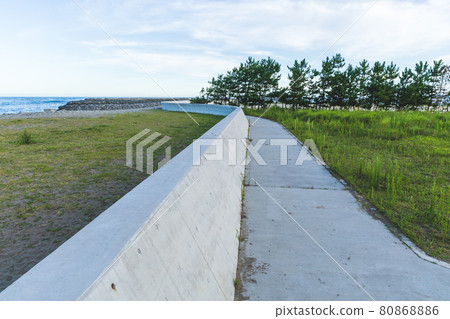 茨城縣日立市初崎海岸的潮汐路堤 茨城縣日立市初崎海岸的潮汐路堤 80868886