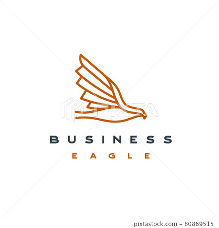 Line Art Eagle Logo Design Vector Template Line Art Eagle Logo Design Vector Template 80869515
