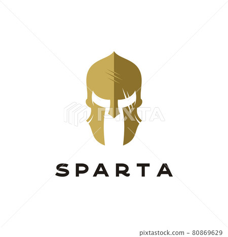 Spartan Sparta Logo, Spartan Helmet Logo design vector 80869629
