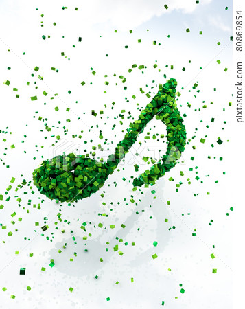 Eighth Note Block Aggregate Green Vertical To Stock Illustration Eighth Note Block Aggregate Green Vertical To Stock Illustration