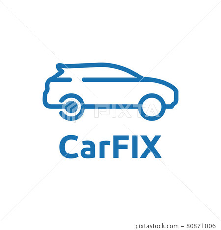 Line art car logo for Car Service Salon Modification Workshop Showroom Line art car logo for Car Service Salon Modification Workshop Showroom 80871006