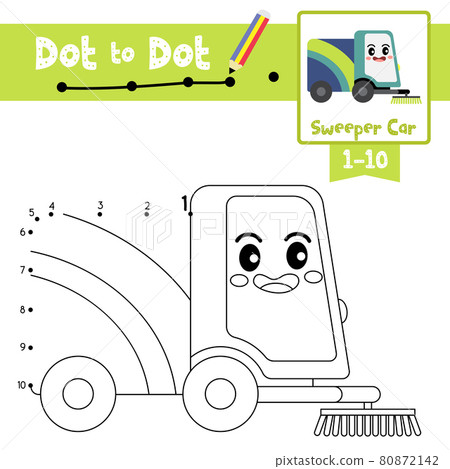 Dot to dot educational game and Coloring book... - Stock Illustration ...