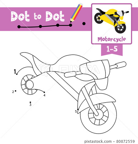 Dot to dot educational game and Coloring book... - Stock Illustration ...