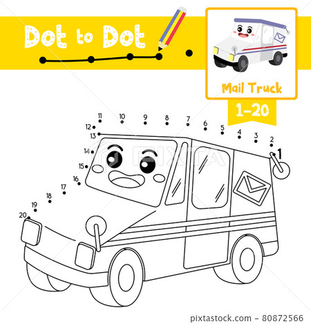 Dot to dot educational game and Coloring book... - Stock Illustration ...