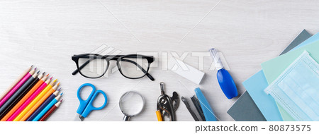 開學 文具 口罩 防疫 stationery back to school 入学式 始業 学習 80873575