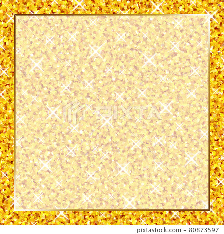 Glitter background square gold frame Glitter background square gold frame 80873597