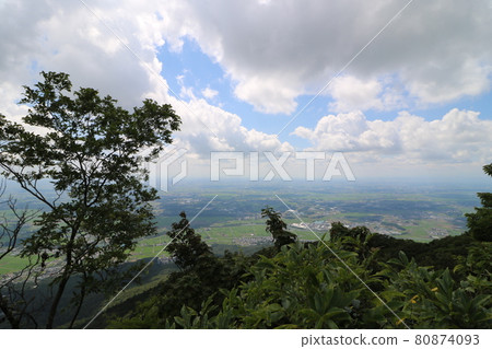 View from the summit of Mt. Nantai, Mt. Tsukuba, Ibaraki Prefecture 80874093