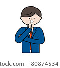 Image illustration (outline) that inspires young businessmen 80874534