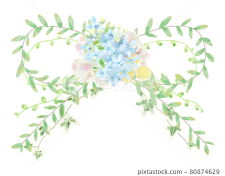 藍星葉絲帶 80874629