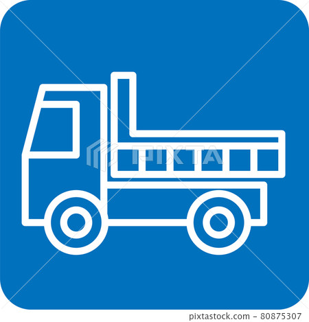 Dump truck pictogram - Stock Illustration [80875307] - PIXTA