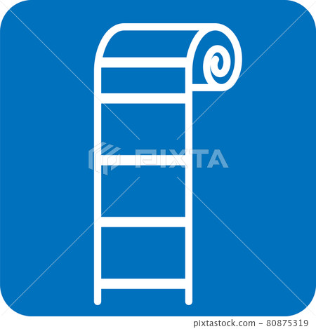 Pictogram of rope ladder Pictogram of rope ladder 80875319